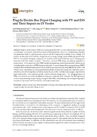 Plug-In Electric Bus Depot Charging with PV and ESS and Their Impact on LV Feeder