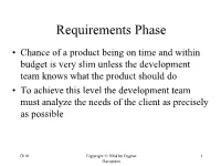 Requirements Phase