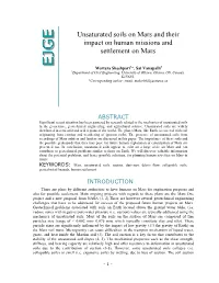 Unsaturated Soils on Mars and Their Impact on Human Missions and Settlement on Mars