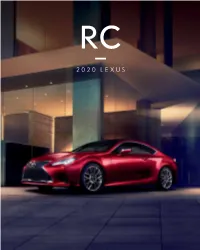 Brochure for the 2020 RC
