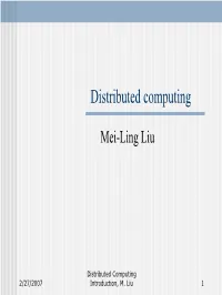 Distributed Computing