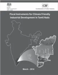 Fiscal Instruments for Climate Friendly Developments in Tamil Nadu 1