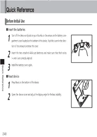 Quick Reference