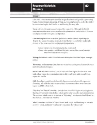 Resource Materials: Glossary