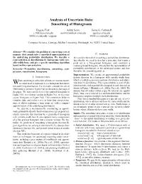 Smoothing of Histograms