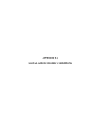 Appendix E.1 Social and Economic Conditions