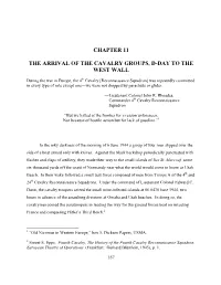 Chapter 11 the Arrival of the Cavalry Groups, D-Day to the West Wall