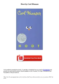 Hoot by Carl Hiaasen