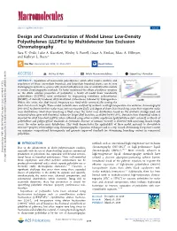 NIST HPLC/SEC Paper