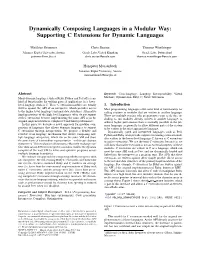 Supporting C Extensions for Dynamic Languages