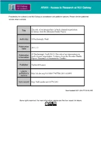 The Role of an Intermediary in Back-Channel Negotiation: Evidence from the Brendan Duddy Papers