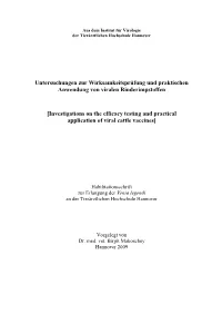 Antibody Response and Evaluation of Protection After Immunisation With