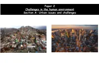 Urban Issues and Challenges