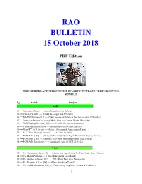 Bulletin 181015 (PDF Edition)