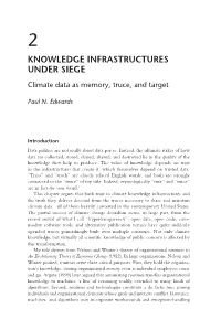 Climate Data As Memory, Truce, and Target
