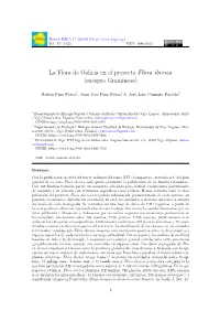 La Flora De Galicia En El Proyecto Flora Iberica (Excepto Gramineae)