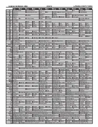 Sunday Morning Grid 6/26/16 Latimes.Com/Tv Times