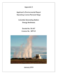 Applicant's Environmental Report
