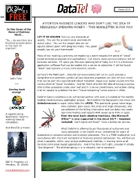 Datatel Times Newsletter March 2019