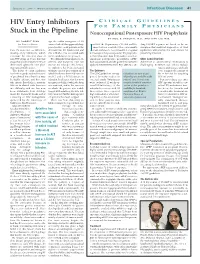 HIV Entry Inhibitors Stuck in the Pipeline