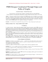 PBIB Designs Constructed Through Edges and Paths of Graphs