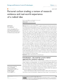 Personal Carbon Trading: a Review of Research Evidence and Real-World Experience of a Radical Idea