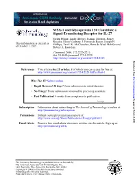 Signal-Transducing Receptor for IL-27 WSX-1 and Glycoprotein 130 Constitute A
