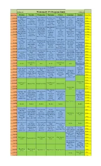 Westerns4u TV Program Guide 31-May-15