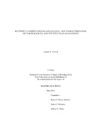 Butterfly Conservation in Oak Savanna: Site Characterization, Nectar Resources, and the Effects of Management