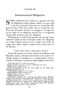 Extracontractual Obligations