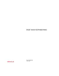 Oracle® Server X5-8 Product Notes
