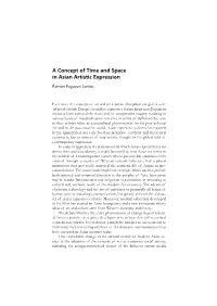 A Concept of Time and Space in Asian Artistic Expression