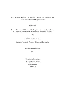 Accelerating Applications with Pattern-Specific Optimizations On