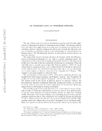 Arxiv:Math/0307349V1 [Math.RT] 26 Jul 2003 Naleagba Rashbr Ait,O H Ouisaeof Interested Space Be Moduli Therefore the Varieties