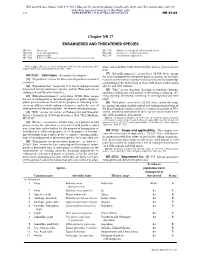 Chapter NR 27