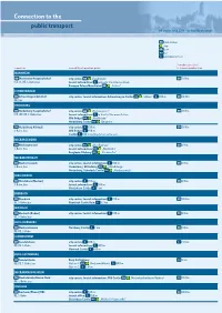 Connection to the Public Transport System