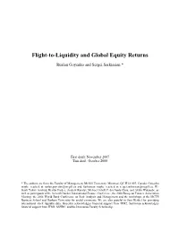 Flight-To-Liquidity and Global Equity Returns