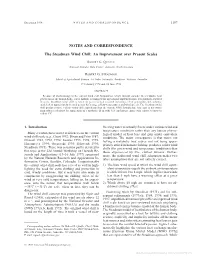 NOTES and CORRESPONDENCE the Steadman Wind Chill