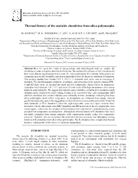 Thermal History of the Enstatite Chondrites from Silica Polymorphs