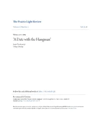 "A Date with the Hangman" Scott Omkt Owiak College of Dupage