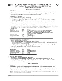 BBL Group a Selective Strep Agar with 5% Sheep Blood (Ssa )