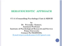 Behaviouristic Approach