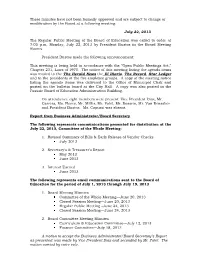 Business and Finance Section