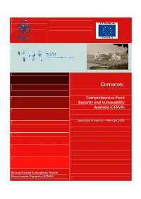 Comoros: Comprehensive Food Security and Vulnerability Analysis (CFSVA)