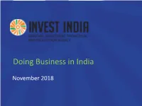 Doing Business in India