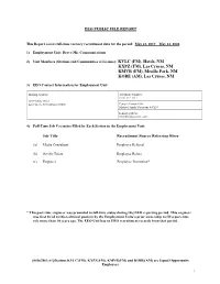 Eeo Public File Report