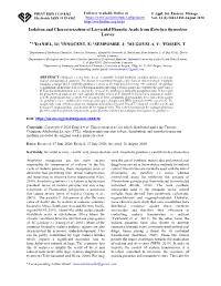 Isolation and Characterization of Larvicidal Phenolic Acids from Kotschya Thymodora Leaves