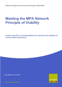 Meeting the MPA Network Principle of Viability