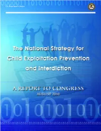 National Strategy for Child Exploitation Prevention and Interdiction