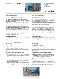 Routebeschrijving Route Description